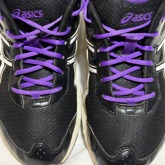 ASICS Gel-Quick Walk Women's 8 Black Purple Walking Shoes Q268N Comfort Sneaker - Picture 5 of 10